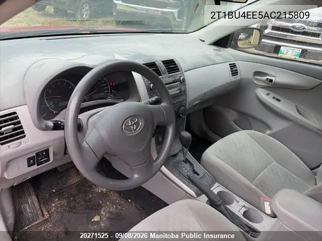 2010 TOYOTA COROLLA VIN 2T1BU4EE5AC215809 — фото 5