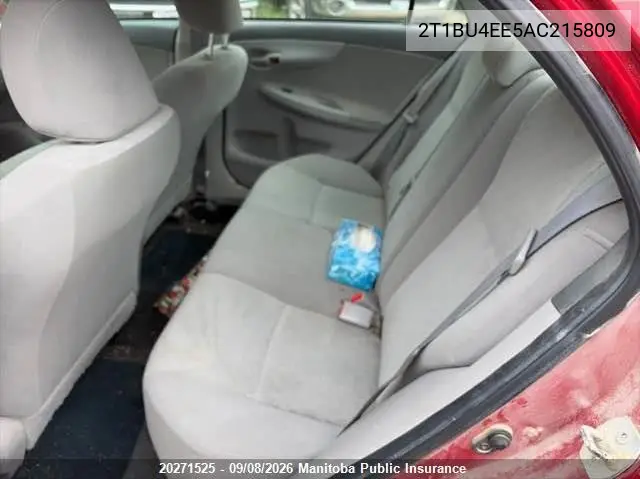 2010 TOYOTA COROLLA VIN 2T1BU4EE5AC215809 — фото 8
