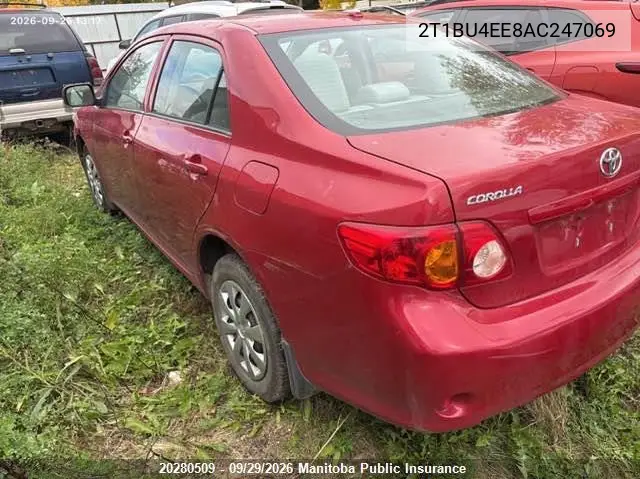 2010 TOYOTA COROLLA VIN 2T1BU4EE8AC247069 — фото 3