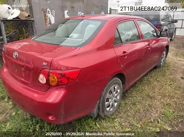 2010 TOYOTA COROLLA VIN 2T1BU4EE8AC247069 — фото 4