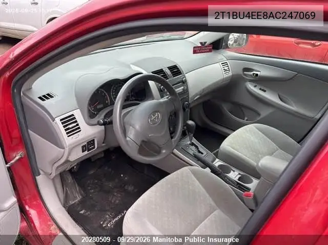 2010 TOYOTA COROLLA VIN 2T1BU4EE8AC247069 — фото 5