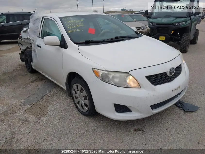 TOYOTA COROLLA 2010, VIN 2T1BU4EE6AC396127