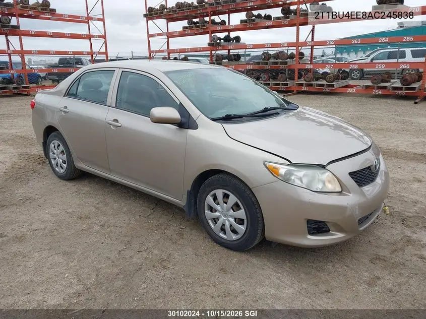 TOYOTA COROLLA 2010, VIN 2T1BU4EE8AC245838