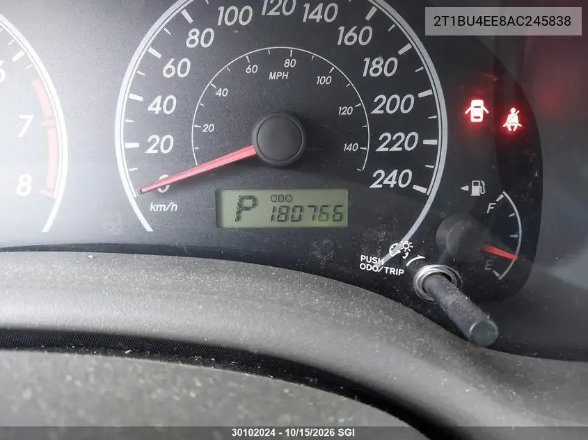 2010 TOYOTA COROLLA VIN 2T1BU4EE8AC245838 — фото 12