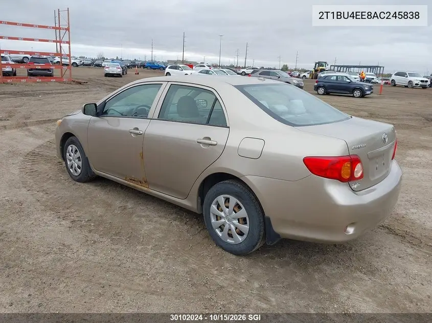 2010 TOYOTA COROLLA VIN 2T1BU4EE8AC245838 — фото 3