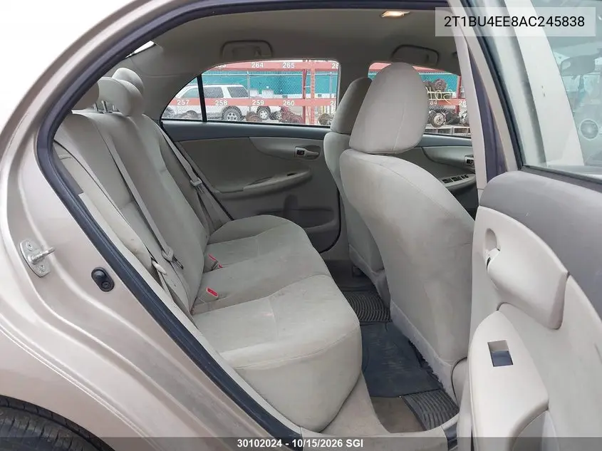 2010 TOYOTA COROLLA VIN 2T1BU4EE8AC245838 — фото 8