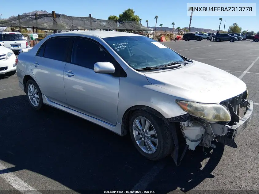 TOYOTA COROLLA 2010, VIN 1NXBU4EE8AZ313778