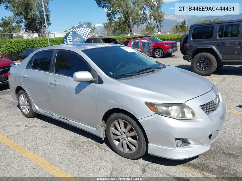 TOYOTA COROLLA 2010, VIN 2T1BU4EE9AC444431