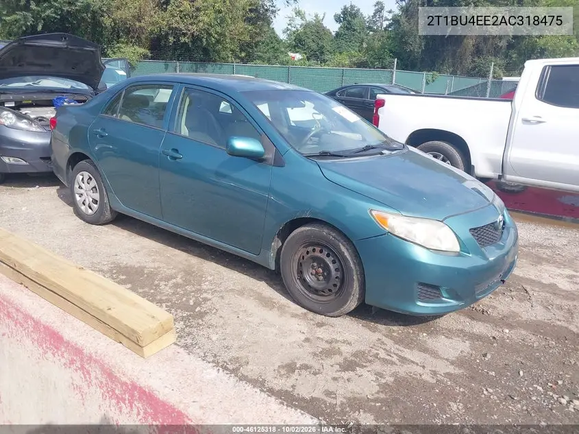 2010 TOYOTA COROLLA VIN 2T1BU4EE2AC318475 — фото 3
