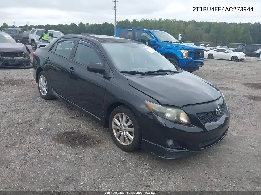 TOYOTA COROLLA 2010, VIN 2T1BU4EE4AC273944