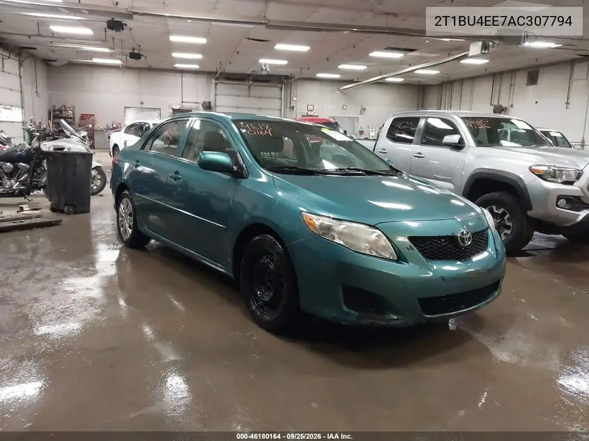 TOYOTA COROLLA 2010, VIN 2T1BU4EE7AC307794