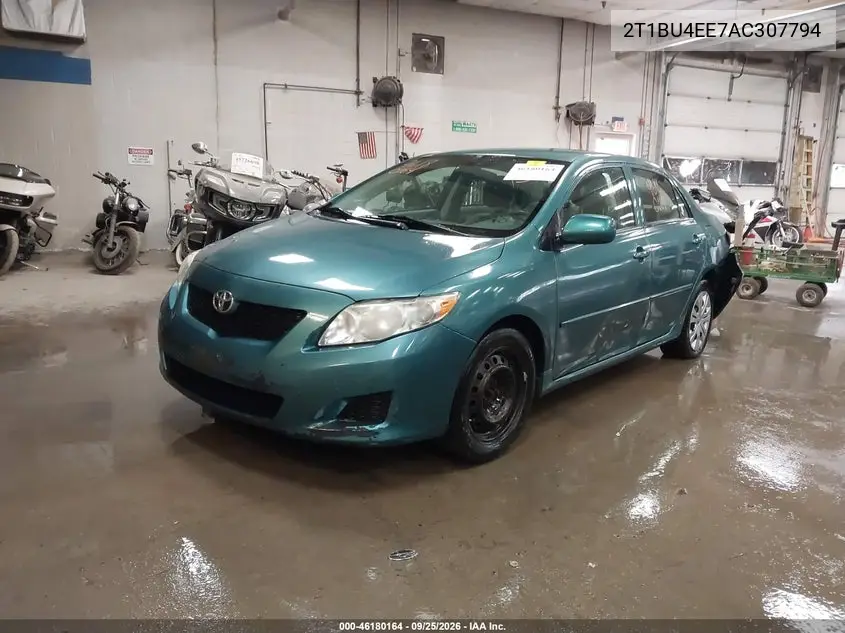 2010 TOYOTA COROLLA VIN 2T1BU4EE7AC307794 — фото 2
