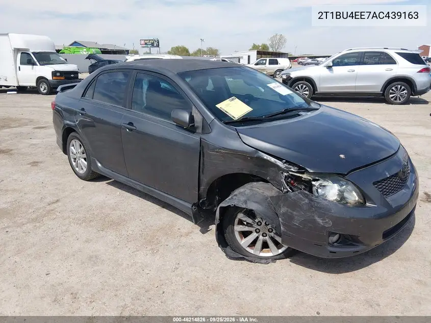TOYOTA COROLLA 2010, VIN 2T1BU4EE7AC439163