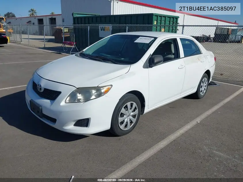 2010 TOYOTA COROLLA VIN 2T1BU4EE1AC385097 — фото 2