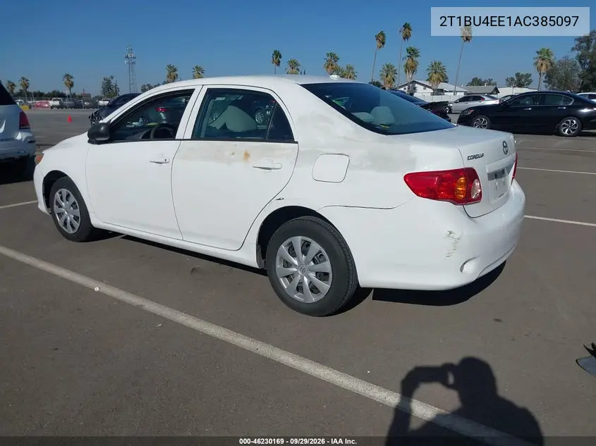 2010 TOYOTA COROLLA VIN 2T1BU4EE1AC385097 — фото 3