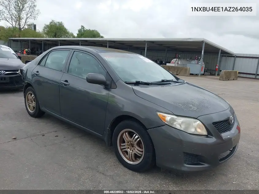 TOYOTA COROLLA 2010, VIN 1NXBU4EE1AZ264035