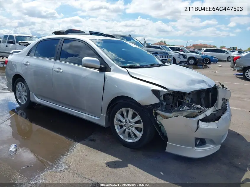 TOYOTA COROLLA 2010, VIN 2T1BU4EE6AC447593