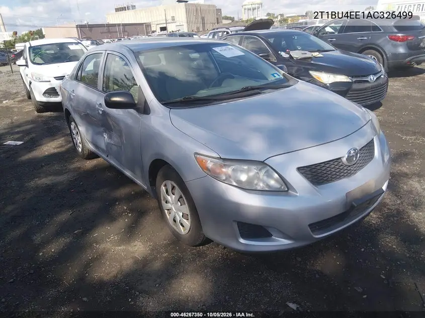 TOYOTA COROLLA 2010, VIN 2T1BU4EE1AC326499