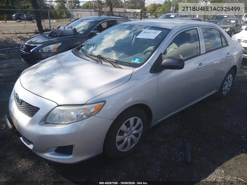 2010 TOYOTA COROLLA VIN 2T1BU4EE1AC326499 — фото 2