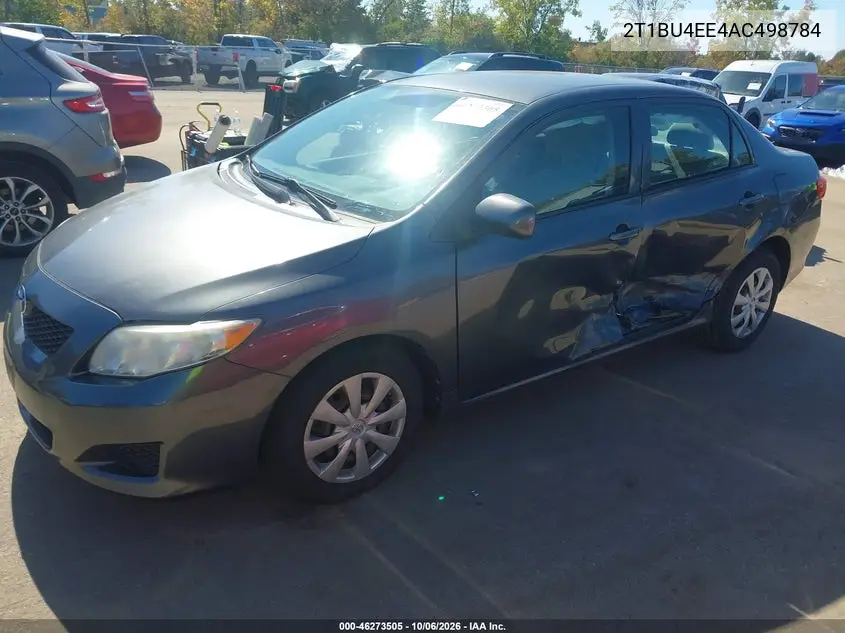 2010 TOYOTA COROLLA VIN 2T1BU4EE4AC498784 — фото 2