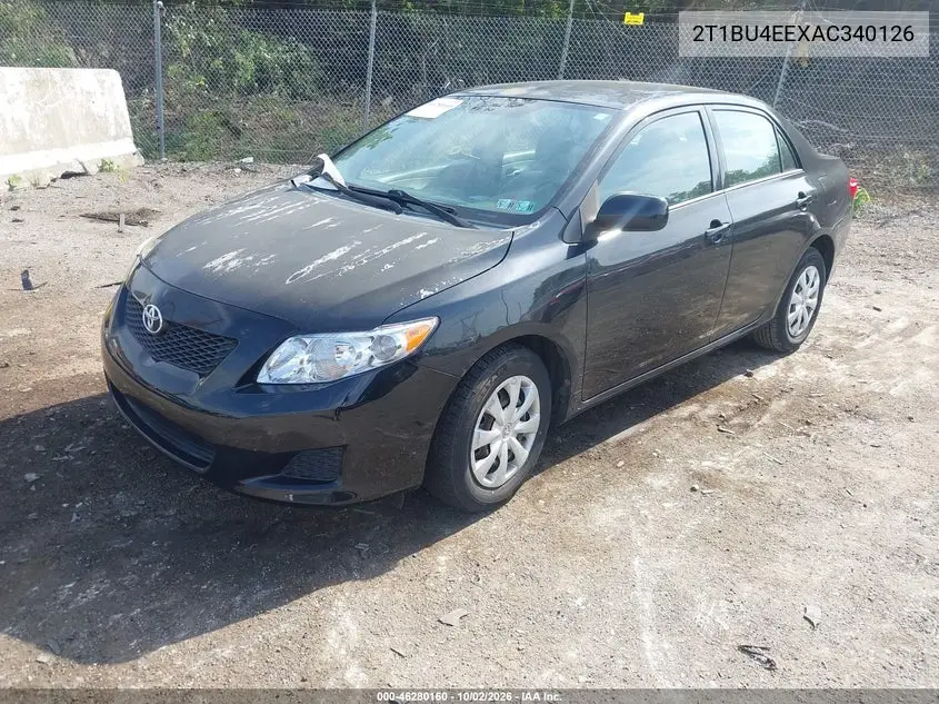 2010 TOYOTA COROLLA VIN 2T1BU4EEXAC340126 — фото 2