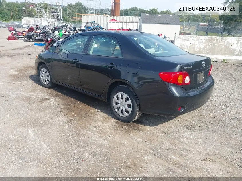2010 TOYOTA COROLLA VIN 2T1BU4EEXAC340126 — фото 3