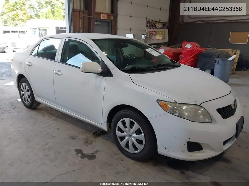 TOYOTA COROLLA 2010, VIN 2T1BU4EE4AC253368