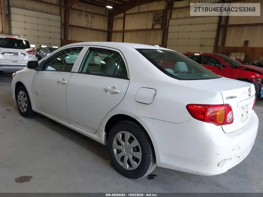 2010 TOYOTA COROLLA VIN 2T1BU4EE4AC253368 — фото 3