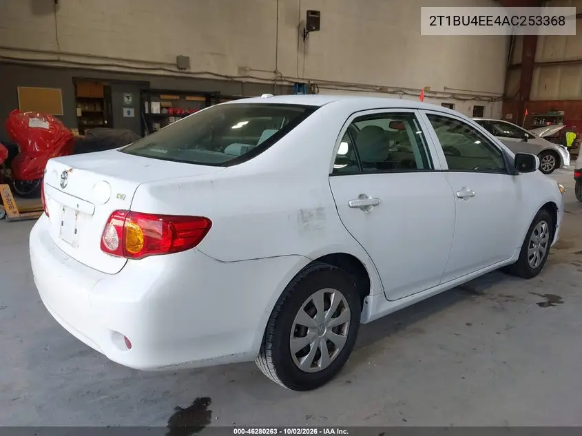 2010 TOYOTA COROLLA VIN 2T1BU4EE4AC253368 — фото 4