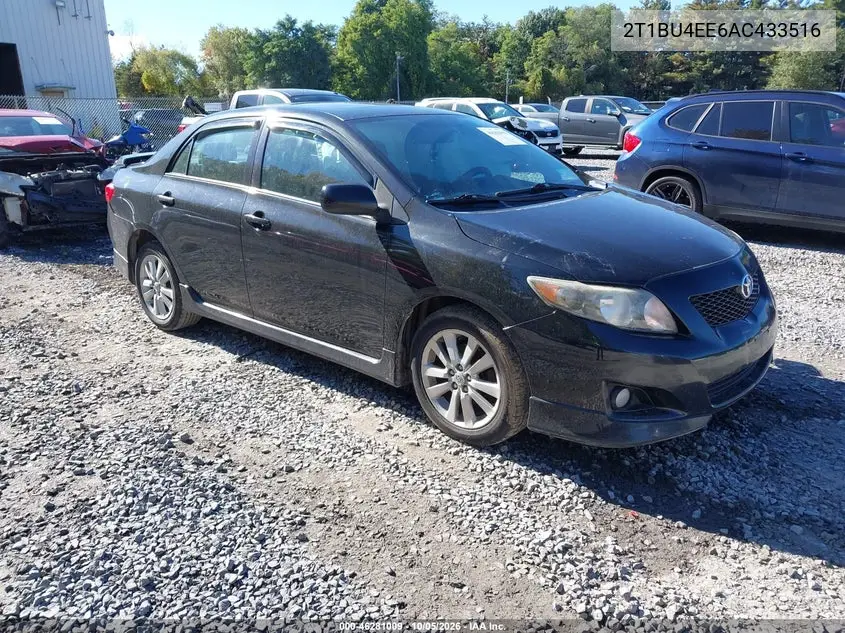 TOYOTA COROLLA 2010, VIN 2T1BU4EE6AC433516