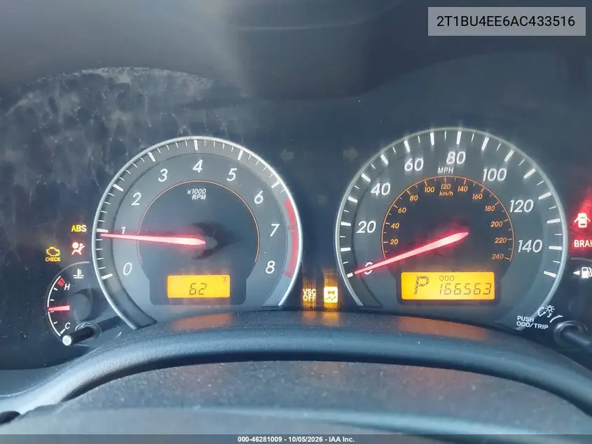 2010 TOYOTA COROLLA VIN 2T1BU4EE6AC433516 — фото 7