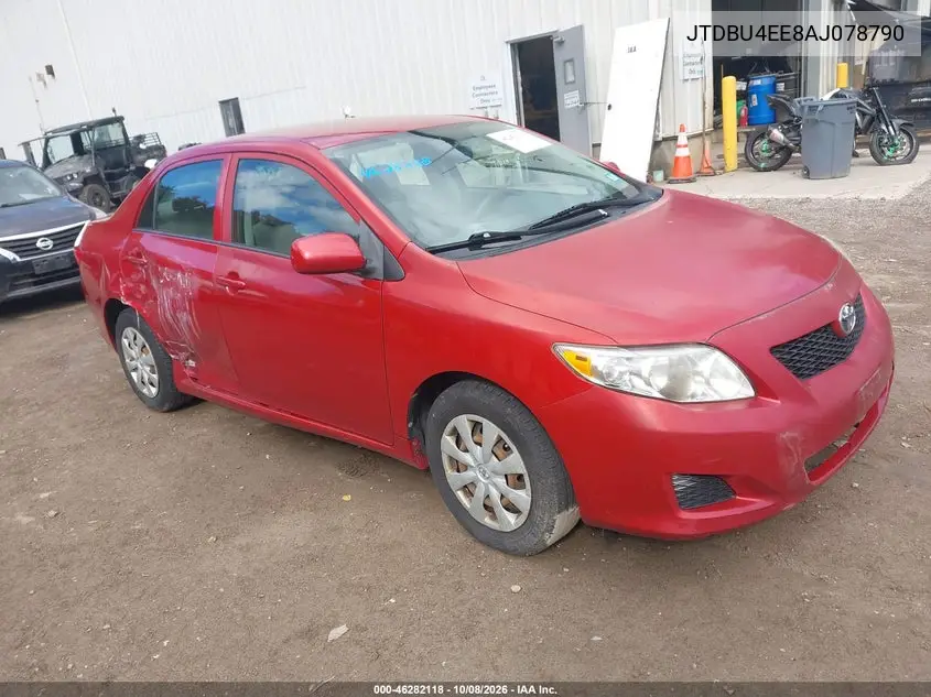 TOYOTA COROLLA 2010, VIN JTDBU4EE8AJ078790