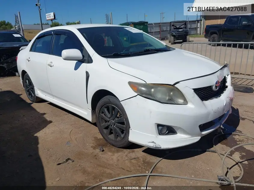 TOYOTA COROLLA 2010, VIN 2T1BU4EE3AC427088