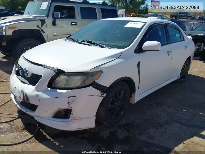 2010 TOYOTA COROLLA VIN 2T1BU4EE3AC427088 — фото 2