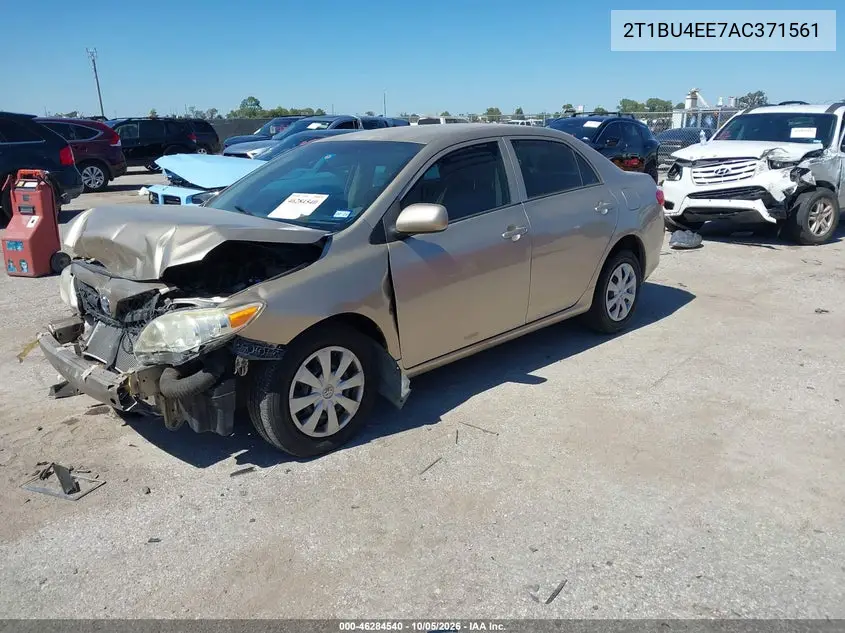 2010 TOYOTA COROLLA VIN 2T1BU4EE7AC371561 — фото 2