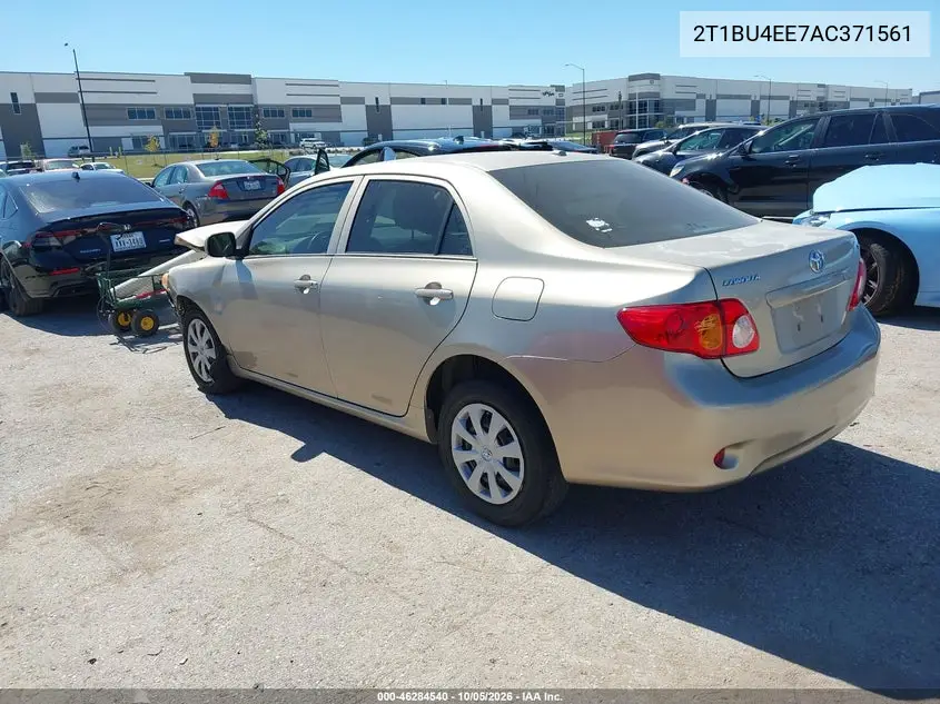 2010 TOYOTA COROLLA VIN 2T1BU4EE7AC371561 — фото 3