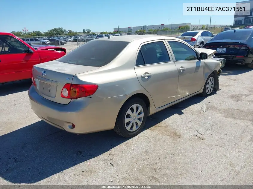 2010 TOYOTA COROLLA VIN 2T1BU4EE7AC371561 — фото 4