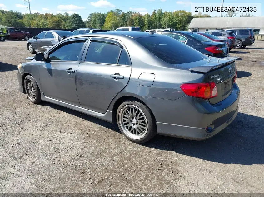 2010 TOYOTA COROLLA VIN 2T1BU4EE3AC472435 — фото 3