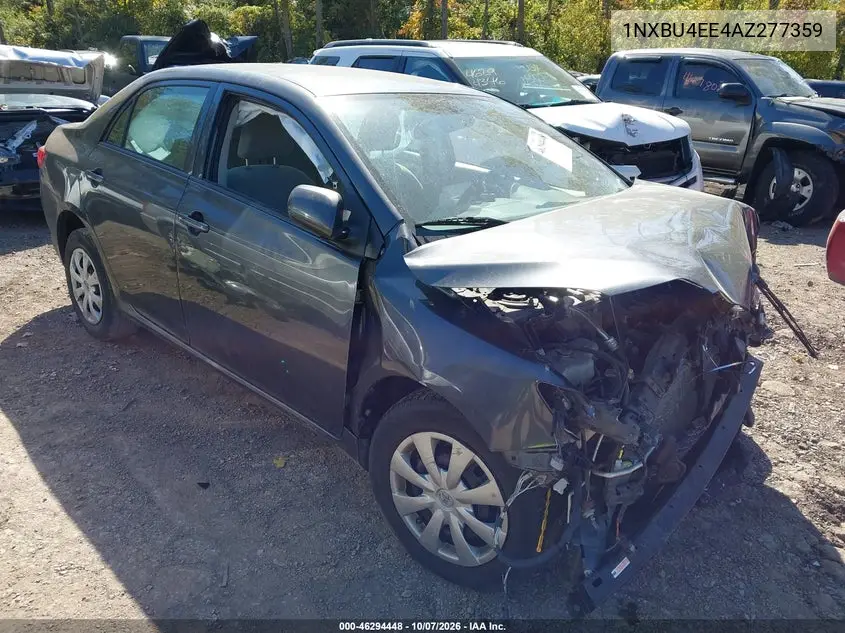 TOYOTA COROLLA 2010, VIN 1NXBU4EE4AZ277359