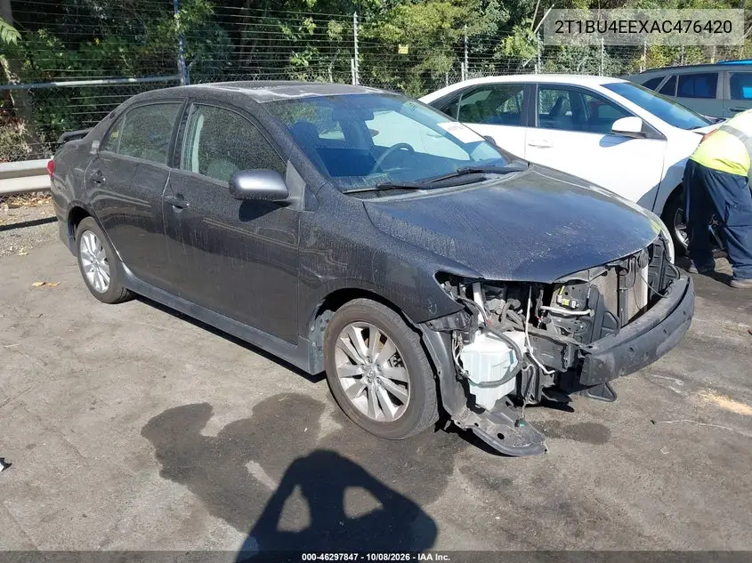 TOYOTA COROLLA 2010, VIN 2T1BU4EEXAC476420