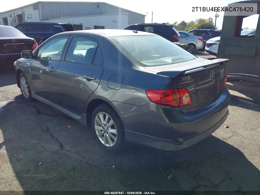 2010 TOYOTA COROLLA VIN 2T1BU4EEXAC476420 — фото 3