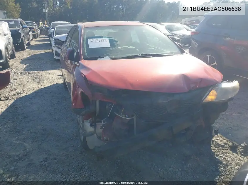 TOYOTA COROLLA 2010, VIN 2T1BU4EE2AC506638