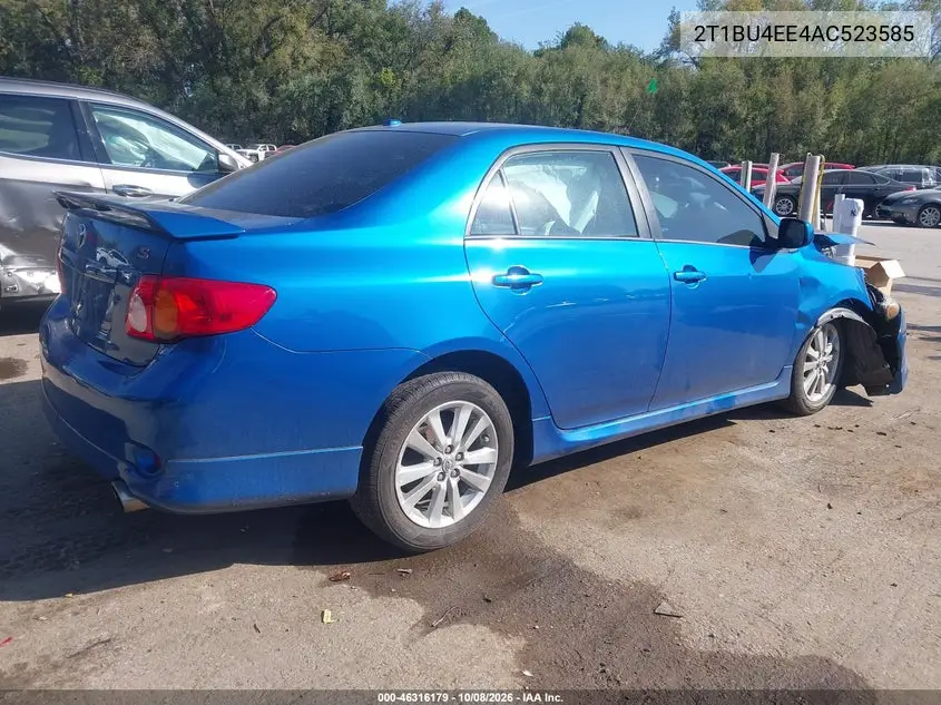 2010 TOYOTA COROLLA VIN 2T1BU4EE4AC523585 — фото 4