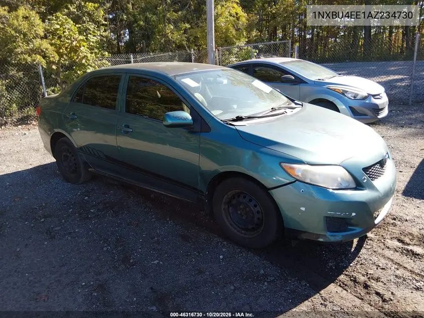 TOYOTA COROLLA 2010, VIN 1NXBU4EE1AZ234730