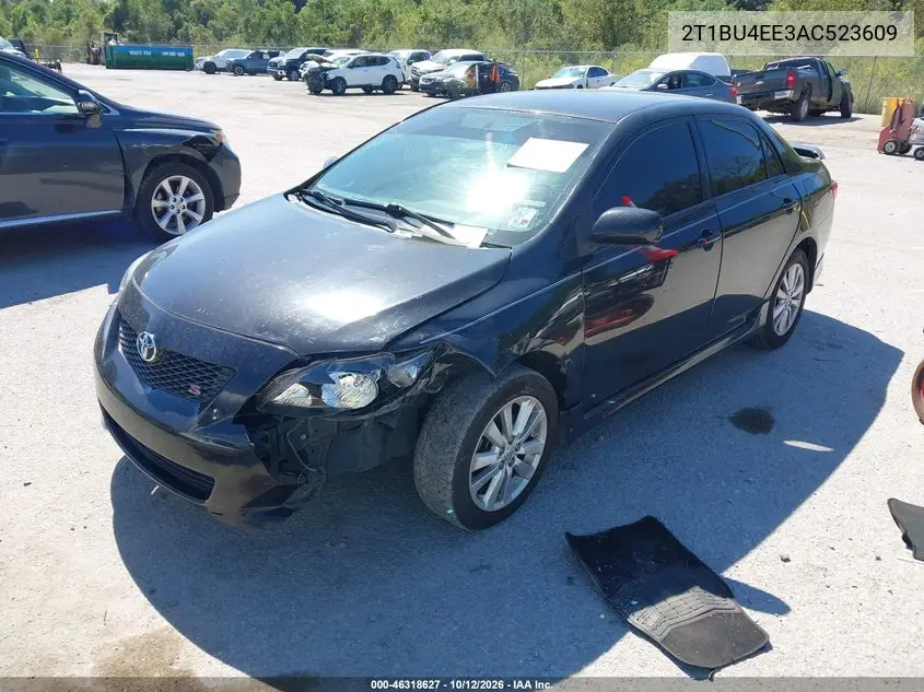 2010 TOYOTA COROLLA VIN 2T1BU4EE3AC523609 — фото 2