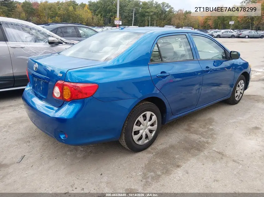 2010 TOYOTA COROLLA VIN 2T1BU4EE7AC478299 — фото 4