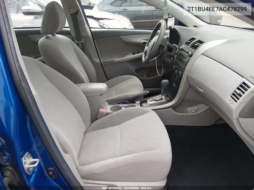 2010 TOYOTA COROLLA VIN 2T1BU4EE7AC478299 — фото 5