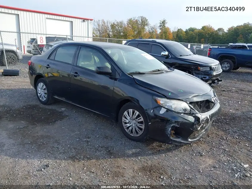 TOYOTA COROLLA 2010, VIN 2T1BU4EE5AC340499