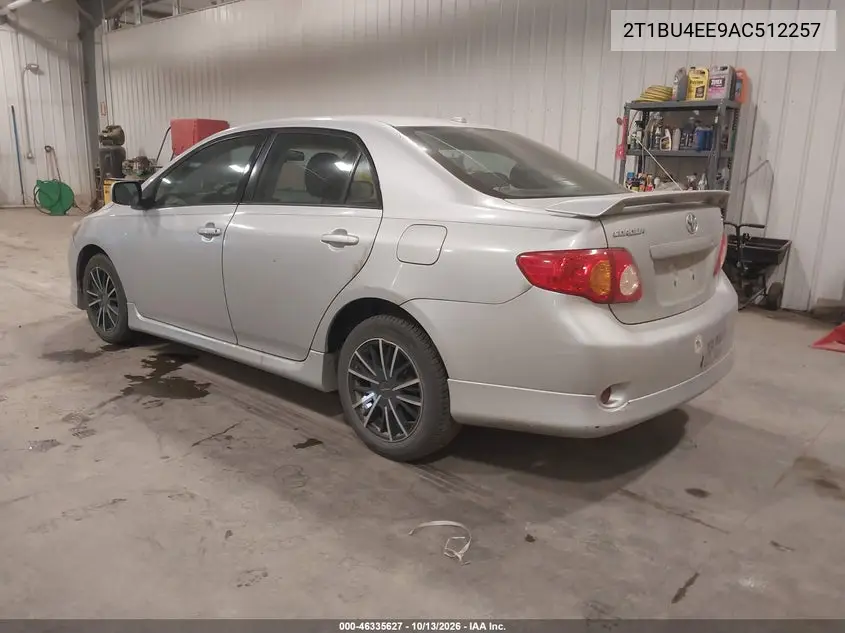 2010 TOYOTA COROLLA VIN 2T1BU4EE9AC512257 — фото 3