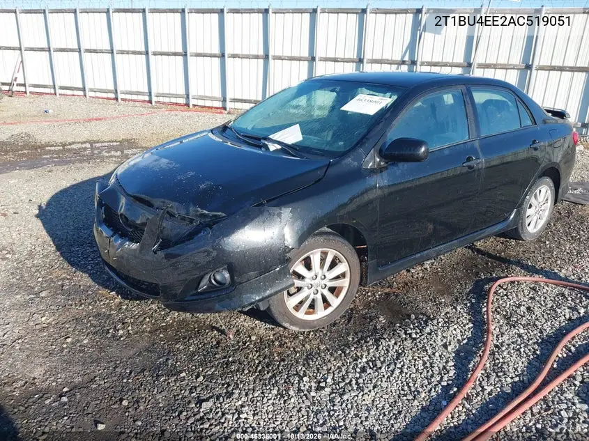 2010 TOYOTA COROLLA VIN 2T1BU4EE2AC519051 — фото 2